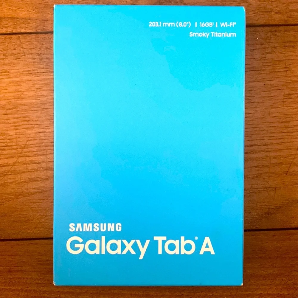 Samsung Galaxy Tab A box opened